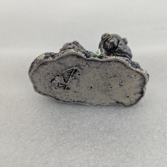 Jeju ISLAND Hareubang Stone Basalt Miniature Statues Speckled  flowers Korean - Picture 5 of 7